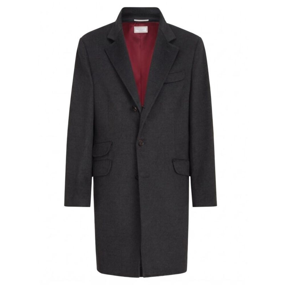 Brunello Cucinelli Men Lightweight Virgin Wool Coat